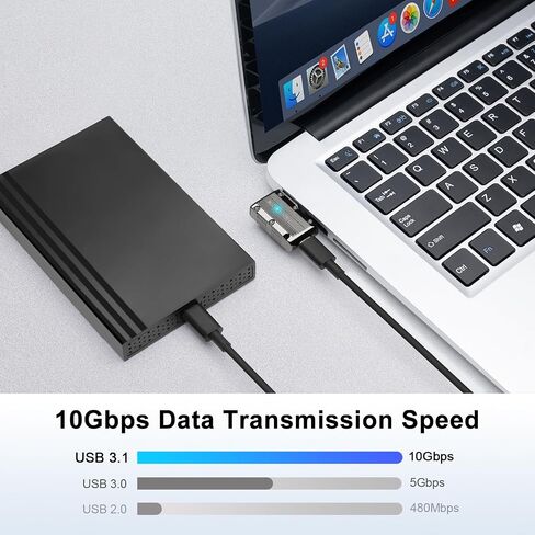 10 جيجابت في الثانية USB 3.1 محول 90 درجة (2 حزمة) ، أعلى وأسفل زاوية 90 درجة USB 3.1 النوع A من الذكور إلى محولات الإناث USB-C ، 120W شحن سريع الشحن OTG (USB 3.1 لأسفل لأسفل) in Kuwait