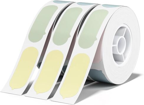 NIIMBOT D11 Luminous Label Maker Tape 3 Rolls Adhesive Label Paper 0.51" X 1.38" (13 X 35mm) 90 Labels/Roll, Compatible for NIIMBOT D11 D110 Label Printer, 3-Roll in Kuwait