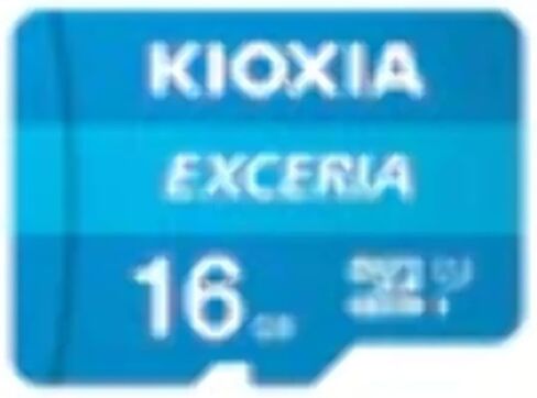 KIOXIA 16GB EXCERIA microSD Memory Card U1 Class 10 100MB/s Max Read Speed, Full HD Video Recording in Kuwait