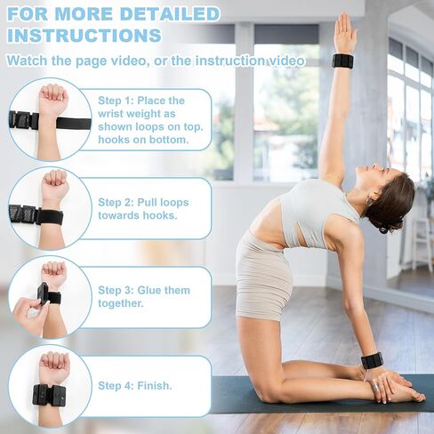 Ankle wrist Weights for Women, 1 Pair (2.2lb) Non-Slip Hand & Leg Weighted for Strength Training, Walking, Running, Yoga, Pilates, and Jogging Black Vine4 in Kuwait