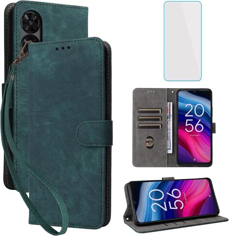 for TCL 50 XE NxtPaper 5G / TCL 50 XE 5G Wallet Phone Case with Screen Protector [RFID Blocking] Card Holder Kickstand Women Men Cell Phone Case for TCL 50XE TCL50 XE NxtPaper 5G Purple in Saudi Arabia