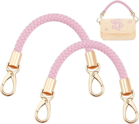 PH PandaHall Braided Purse Straps, Leather Bag Handles Short Handbag Strap for Underarm Bag Shoulder Bag Tote Crochet Bag in Saudi Arabia