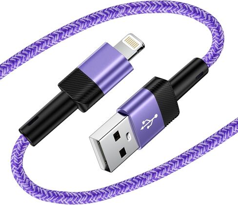 10FT Long USB A to Lightening Cable Fast Charging Compatible for iPhone 14 Pro Max 13 12 11 Pro Max XR XS X 8 7 6 Plus,Phone Charger Cord 10 foot Fast Charging Compatible for iPad/iPod/iPad Air Mini in Saudi Arabia