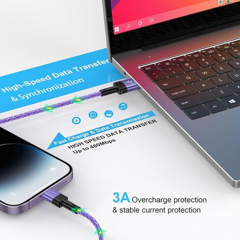 10FT Long USB A to Lightening Cable Fast Charging Compatible for iPhone 14 Pro Max 13 12 11 Pro Max XR XS X 8 7 6 Plus,Phone Charger Cord 10 foot Fast Charging Compatible for iPad/iPod/iPad Air Mini in Saudi Arabia