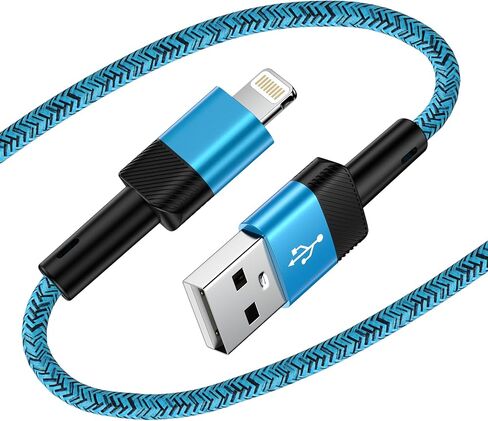 10FT Long USB A to Lightening Cable Fast Charging Compatible for iPhone 14 Pro Max 13 12 11 Pro Max XR XS X 8 7 6 Plus,Phone Charger Cord 10 foot Fast Charging Compatible for iPad/iPod/iPad Air Mini in Saudi Arabia