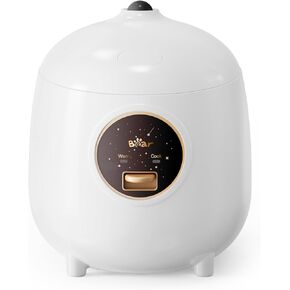 BEAR Rice Cooker 4 Cups Uncooked, Small Rice Cooker with Portable Handle, 24 Hours Preset&Keep Warm, Digital Rice Cooker for White Rice Brown Rice Quinoa Oatmeal Soup Cake, 2L(Green)