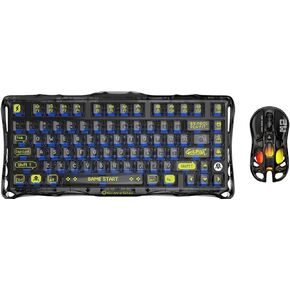 GravaStar Mercury K1 Lite Mechanical Gaming Keyboard with Mercury M2 Wireless Gaming