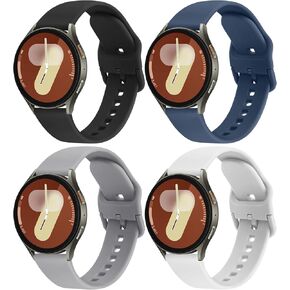 Meliya Bands for Samsung Galaxy Watch 7/FE Band 40mm 44mm, 20mm Soft Silicone Sport Replacement Strap for Galaxy Watch 7 Band Women Men