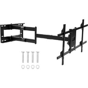 Mount-It! Long Arm TV Mount | Full Motion Wall Bracket with 40 inch Extension | Fits Screen 42-80 Inches, VESA 800x400mm Compatible Bundled with M8 Screws for Samsung TV [M8 x 45mm, Pitch 1.25mm]