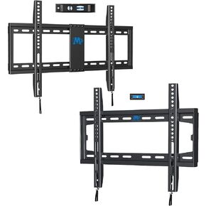 Mounting Dream Fixed & Low Profile TV Wall Mount Bundle - Fits 16-24 inch Studs, VESA 400x400mm & 600x400mm, Supports 32-70 Inch TVs