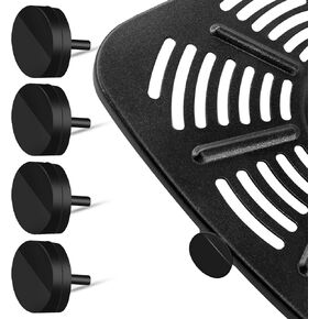 Air Fryer Rubber Bumpers for Nuwave Brio, 4 Pieces Reusable Replacement Heat Resistant Food Grade Air Fryer Silicone Rubber Feet Tabs Tips Parts Accessories for Nuwave Brio 6 IN 1 8QT 7 IN 1 7.25 QT