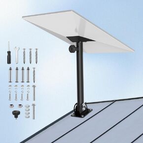 Starlink Gen 3 Roof Mount, 180° Adjustable Starlink Gen 3 Mounting Kit, Heavy Duty Pivot Starlink Mount, Starlink Mount with Starlink Gen 3 Pipe Adapter