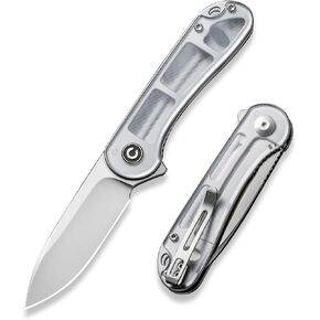 CIVIVI Folding Pocket Knife- Elementum Flipper Knife with 2.96'' D2 Blade Lexan Handle, Ideal for Men Women Outdoor EDC Gift C907A-7