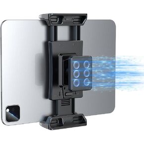Ohlpro Magnetic Tablet Wall Mount حامل لسطح المعادن ، حامل جدار Ipad Super Power 360 ° FIT 5 "-13" الهاتف والقرص الرائع للخزانة/الثلاجة/رف المعادن/ألواح البيضاء/صالة الألعاب الرياضية