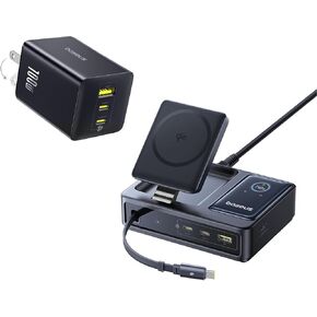 Baseus Nomos 5-in-1 Charging Station 140W and Baseus 100W USB C Charger Block