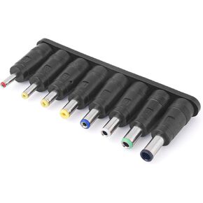 محول DC 8 موصل مجموعة ، DC Barrel Jack Plug Power Adapter 5.5x2.1 mm أنثى إلى Male Adapter Tips Contract