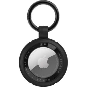 Otterbox - علبة Airtag الوعرة - حامل Airtag آمن ووقائي ، تسهيل التثبيت وملاءمة دافئ ، يحتدم Carabiner متين (باريس)