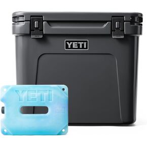 YETI Roadie 60 Hard Cooler with YETI ICE 4 lb, Charcoal