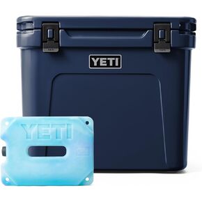 YETI Roadie 60 Hard Cooler with YETI ICE 4 lb, Navy