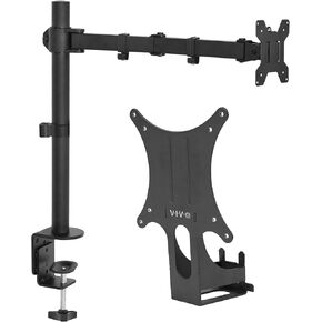 VIVO Quick Attach VESA Adapter Designed for Acer and Viewsonic Monitors Including R240HY bidx, SB220Q, RT240Y, R221Q, RT270, G227HQL, VX2276-smhd, & More w/Single Monitor Mount for Screens up to 22lb