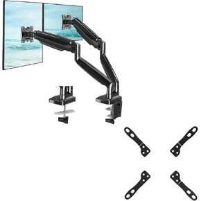 MOUNT PRO Dual Monitor Desk Mount fits 22" to 35" Ultrawide Computer Screen,with VESA Extension Bracket Adapter,Convert VESA Plate to Reach 200×100 and 200×200