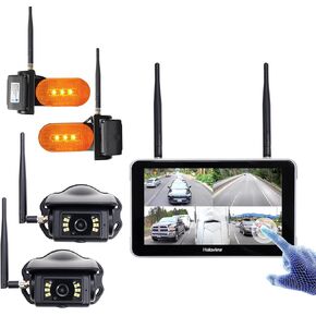 Haloview Byte Tango BT7 Touch Ultimate 1080P Wireless Backup Camera System with 4 Cameras & Touch Screen