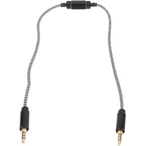 3.5mm Recording Cable, 3.5mm Male to Male Sound Transfer Cable with Noise Reduction, Bidirectional Stereo Audio Cable for Android for IOS Phones Tablets Laptops PC