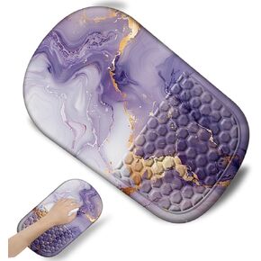 Ergonomic Mouse Pad with Wrist Rest Support, Mousepad with Comfortable Memory Foam Wrist Rest and Non-Slip PU Base for Pain Relief, Computer, Laptop, Office, Home (Black)
