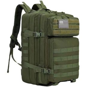 900D Oxford Military Tactical Backpack Molle Army Assault,3 days pack bug out Bag for Photographer,Hicking,Treeking,Travel (Green)