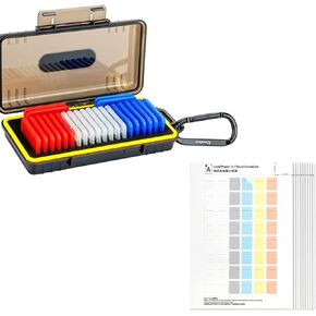 New Memory Card Holder + 480 pcs Memory Card Labels: Camera Memory Card Holder with Memory Card Label Sticker