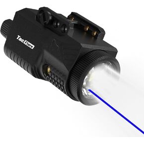Laser Light Combo - 1200 Lumens Blue Laser Flashlight Beam for Glock Pistol Picatinny 1913 Rail, Tactical Weapon Laser and Light, USB C Rechargeable