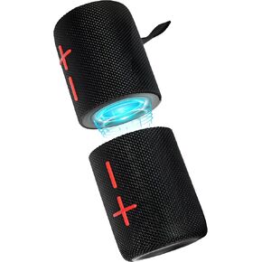 2 in 1 Magnetic Dual Splittable Bluetooth Speaker, IPX6 Waterproof Split Portable Wireless Speaker with 20W Loud Stereo Sound ,Bluetooth V5.3, 24H Playtime, Multiple pairing for Home,Outdoor or Travel