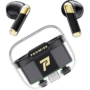 Earbuds Bluetooth5.3 for TikTok Remote Control Earphones, Sleek Transparent Wireless in-Ear Headphones Product,ENC Noise Cancelling Mic HiFi Stereo Deep Bass 40H Playback,Fashion Charging case(White)