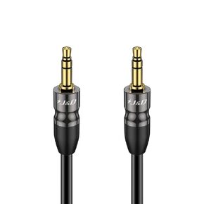 كابل J&D المساعد ، Copper Shell 3.5 مم من الذكور إلى 1/8 TRS Aux Audio Cable للسيارة متوافق مع ستيريو ومكبرات الصوت وسماعات الرأس وأكثر من 15 قدمًا