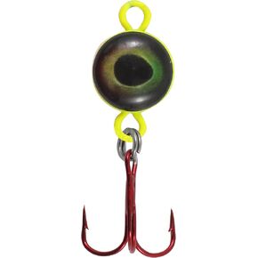 Northland Fishing Tackle Eye Ball Ice Fishing Spoon, Baitfish Imitating Lure for Jigging Walleye, Perch, Crappie & More, Assorted Sizes & Colors