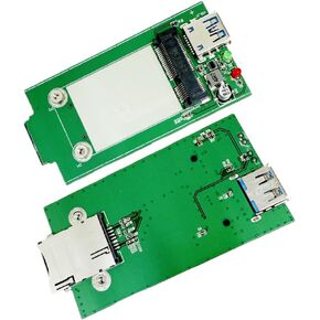 USB 2.0 to Mini PCIe Adapter,USB 2.0 Card Industrial Network Card Module Development Board, 3G/4G/5G Compatible