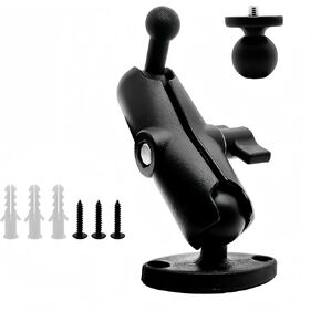 25mm to 17mm Ball Adapter with Extension Rod for Car Phone Holder, Drill Mount Ball Plate Base Meets Industry Standard AMPS Hole Pattern,Compatible with Insta360 OneX4 X3, X2, X Garmin GPS