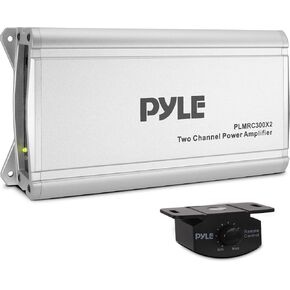 Pyle 4-Channel Compact Class D Weather Resistant Amplifier System – IPX4 Waterproof, Soft Turn On/Off, Overload Protection, 1200W Power, Suitable for Cars, ATVs, UTVs, Motorcycles, Jeeps, Marine Usage