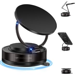 حامل الهاتف المغناطيسي Jiunai لـ Mag Safe ، Cancum Scution Cup Car iPhone Mount Mount Strong Magnets متدوّمة من طيبة Hands Free Travel Airplane Phone حامل الجمنازيوم مرآة سطح المكتب لجهاز iPhone 16 15 2025