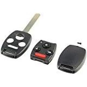 Key Fob Keyless Entry Remote Shell Case & Pad fits Honda Accord Civic CR-V CR-Z Fit Insight Odyssey (MLBHLIK-1T, N5F-S0084A), Set of 2