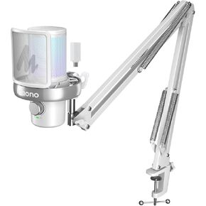 MAONO DM40 Pro AI Wireless Gaming Mic + Boom Arm Stand BA20