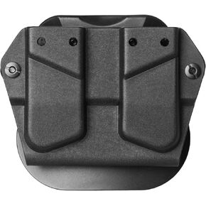 OWB Double Mag Pouch for Glock 43X MOS,48X -kydex - Adjustable Cant & Retention,Ambidextrous Paddle Holster