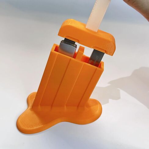 USB Flash Drive Case Ice Cream Model USB Memory Stick Storage Organizer Electronic Accessories Holder Cover for USB Flash Drive Lovely Office Home Desktop Storage and Decor (Orange) in Kuwait