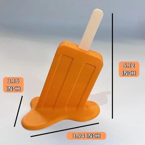 USB Flash Drive Case Ice Cream Model USB Memory Stick Storage Organizer Electronic Accessories Holder Cover for USB Flash Drive Lovely Office Home Desktop Storage and Decor (Orange) in Kuwait