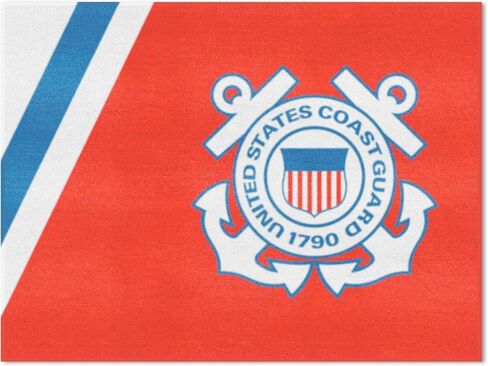 سجادة وجه للمبتدئين من النايلون من Fanmats Military 'Coast Guard'، مقاس 19 بوصة × 30 بوصة in Saudi Arabia