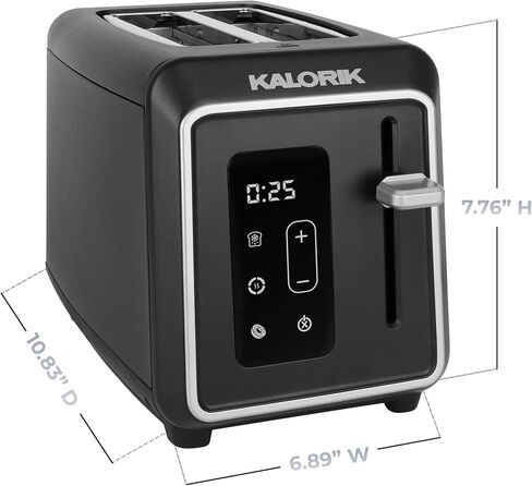Kalorik® 2 Slice Rapid Toaster with LCD Display, Stainless Steel in Saudi Arabia