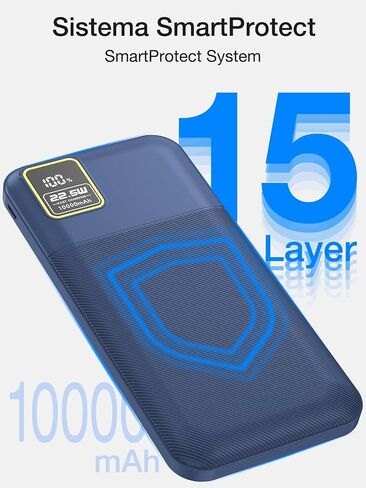 Power Bank Portable Charger 22.5W شحن سريع ، حزمة بطارية 10000 مللي أمبير في الساعة لجهاز iPhone ، PD QC 3.0 PowerBank USB C INPUT & OUTPUT in Saudi Arabia