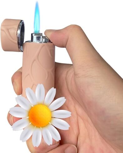 Brown Butane Torch Lighter,Jet Flame Cool Windproof Lighters,Jet Torch Adjustable,Refillable Butane Lighter,Kitchen BBQ Candles in Saudi Arabia