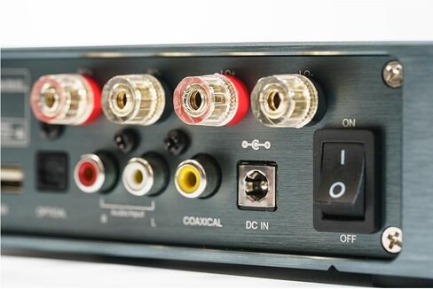 مضخم طاقة Bluetooth ، 100Wx2 2 مضخم قناة Mini Hi-Fi استقبال ستيريو ، استريو أمبير ث/HDMI (ARC) ، OPT ، Coax ، USB ، AUX ، RCA ، للتحدث المنزلية مع الباس والتحكم الثلاثي (رمادي) in Kuwait