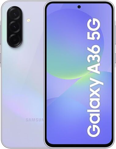 SAMSUNG Galaxy A36 5G Ai (for Tmobile Mint Tello & Global) (128GB + 8GB) NFC Version Latina Unlocked SM-A366E/DS 6.6" 120Hz 50MP Triple (Awesome Lavender SM-A366ELVDTPA) in Kuwait